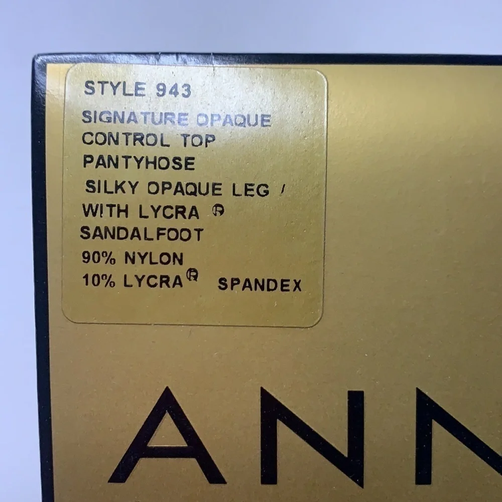 Brand New Anne Klein signature opaque silky Pearl control top pantyhose women’s